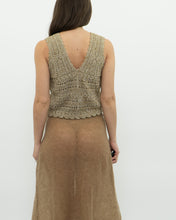 Load image into Gallery viewer, Modern x Heather Gold Knit Vest (S)