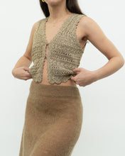 Load image into Gallery viewer, Modern x Heather Gold Knit Vest (S)