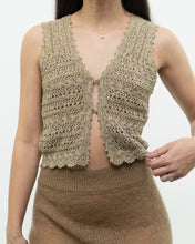 Load image into Gallery viewer, Modern x Heather Gold Knit Vest (S)