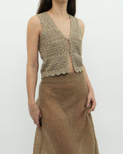 Load image into Gallery viewer, Modern x Heather Gold Knit Vest (S)