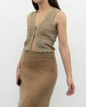 Load image into Gallery viewer, Modern x Heather Gold Knit Vest (S)