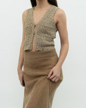 Load image into Gallery viewer, Modern x Heather Gold Knit Vest (S)