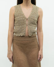 Load image into Gallery viewer, Modern x Heather Gold Knit Vest (S)