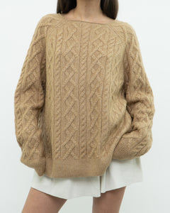 Modern x Camel Acrylic Knit Sweater (2XL)