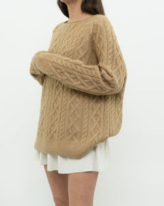 Modern x Camel Acrylic Knit Sweater (2XL)