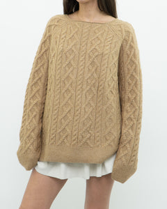 Modern x Camel Acrylic Knit Sweater (2XL)