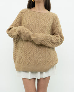 Modern x Camel Acrylic Knit Sweater (2XL)