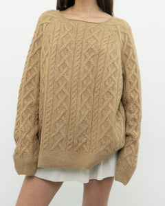 Modern x Camel Acrylic Knit Sweater (2XL)