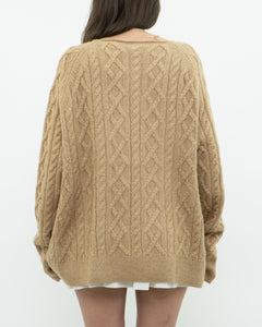 Modern x Camel Acrylic Knit Sweater (2XL)