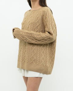 Modern x Camel Acrylic Knit Sweater (2XL)