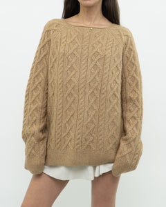 Modern x Camel Acrylic Knit Sweater (2XL)