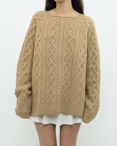 Modern x Camel Acrylic Knit Sweater (2XL)