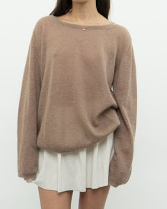 Modern x Made in Italy x Light Brown Mohair-blend Sweater (XS-XL)