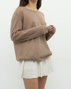 Modern x Made in Italy x Light Brown Mohair-blend Sweater (XS-XL)