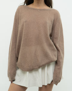 Modern x Made in Italy x Light Brown Mohair-blend Sweater (XS-XL)