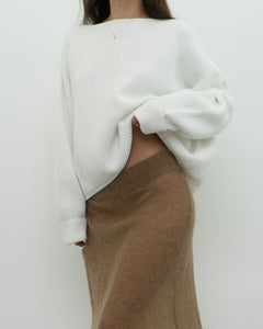 FRENCH CONNECTION x White Knit Sweater (XS-M)