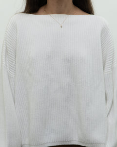 FRENCH CONNECTION x White Knit Sweater (XS-M)