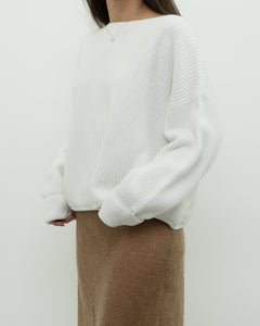 FRENCH CONNECTION x White Knit Sweater (XS-M)