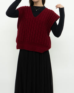 Vintage x Handmade Chunky Reed Knit Vest (M, L)