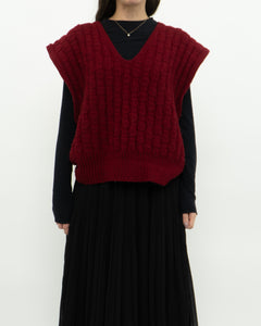 Vintage x Handmade Chunky Reed Knit Vest (M, L)