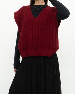 Vintage x Handmade Chunky Reed Knit Vest (M, L)