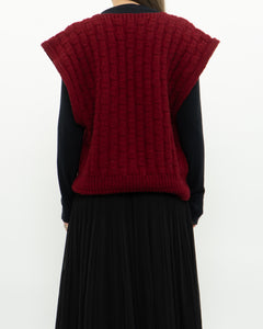 Vintage x Handmade Chunky Reed Knit Vest (M, L)