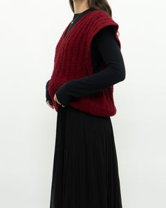 Vintage x Handmade Chunky Reed Knit Vest (M, L)