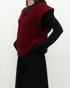 Vintage x Handmade Chunky Reed Knit Vest (M, L)