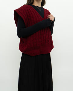 Vintage x Handmade Chunky Reed Knit Vest (M, L)