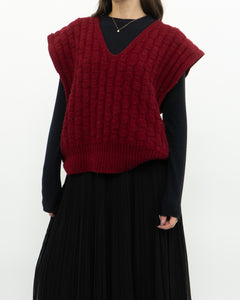 Vintage x Handmade Chunky Reed Knit Vest (M, L)