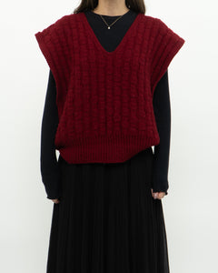 Vintage x Handmade Chunky Reed Knit Vest (M, L)