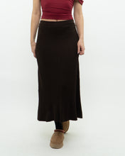 Load image into Gallery viewer, Vintage x Made in Turkey x Brown Knit Ribbed Midi Skirt (M, L)