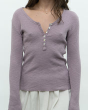 Load image into Gallery viewer, FREE PEOPLE x Lilac Ribbed Knit Top (S, M)