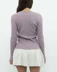 FREE PEOPLE x Lilac Ribbed Knit Top (S, M)