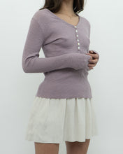 Load image into Gallery viewer, FREE PEOPLE x Lilac Ribbed Knit Top (S, M)