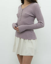 Load image into Gallery viewer, FREE PEOPLE x Lilac Ribbed Knit Top (S, M)