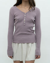 Load image into Gallery viewer, FREE PEOPLE x Lilac Ribbed Knit Top (S, M)