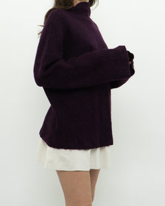 Modern x Purple Alpaca, Wool Blend Knit Turtleneck (XS-L)