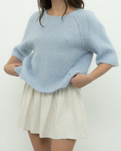 Load image into Gallery viewer, MOS MOSH x Light Blue Alpaca-Blend Knit Short Sleeve (XS-M)