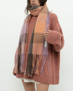 Modern x Super Soft Pink Plaid Scarf