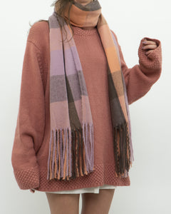 Modern x Super Soft Pink Plaid Scarf