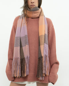 Modern x Super Soft Pink Plaid Scarf