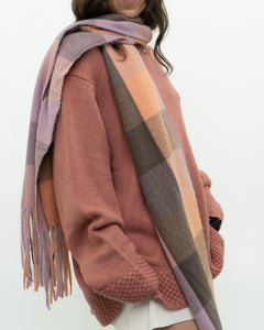 Modern x Super Soft Pink Plaid Scarf