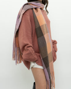 Modern x Super Soft Pink Plaid Scarf