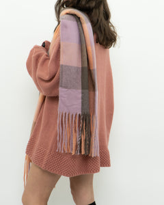 Modern x Super Soft Pink Plaid Scarf