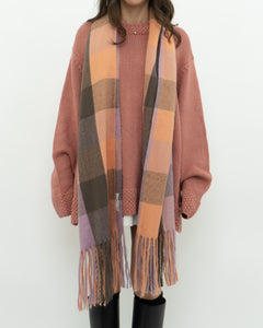 Modern x Super Soft Pink Plaid Scarf