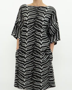 Vintage x Made in Canada x Knit Zebra Dress (XS-M)