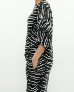 Vintage x Made in Canada x Knit Zebra Dress (XS-M)