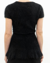 Load image into Gallery viewer, LINE x black angora long top (S, M)