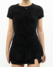 Load image into Gallery viewer, LINE x black angora long top (S, M)